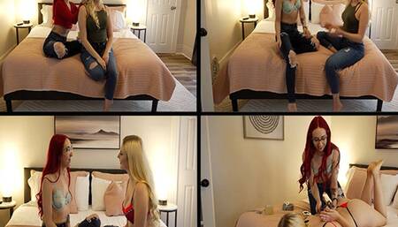 Gagged Model Say What - Scarlett & Taylor Mae