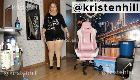 Kristen Hill BBW making my heels click against the floor