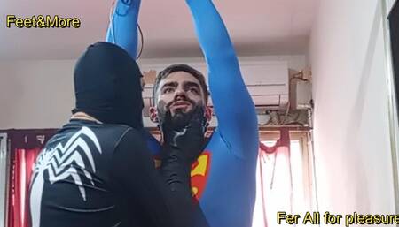 Superman is captured, tied and controlled