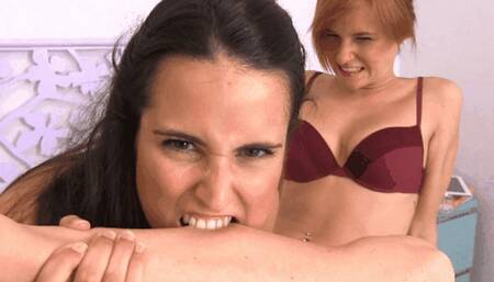 Jasmine and Meryl: Their hard bites!