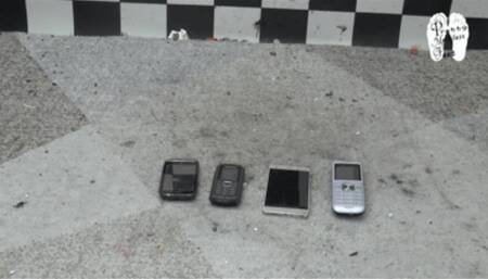 Phones under Christins metal Heels