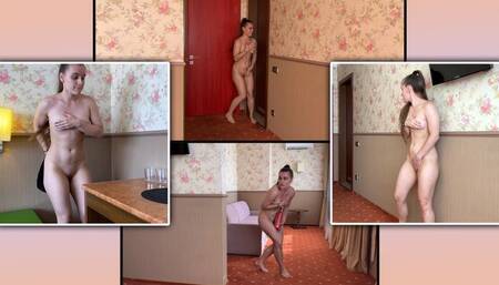 Naked Monica in the Hotel in Search of Clothes - Remake of Mr Bean Room 426 - Ass Worship - Voyeurism - Naked Girl in Public Place - Chasing Girl - Shyness - Confused Naked Girl - Pussy Worship - Erotic Movie
