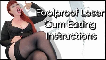 Foolproof Loser Cum Eating Instructions WMV