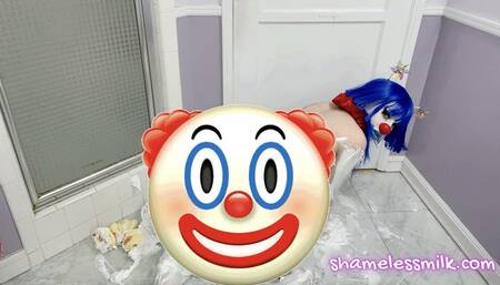 BETA-SAFE Shaving Cream Clown Girl Sliptease