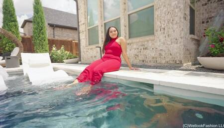 Tina Takes a Formal Swim and Shower