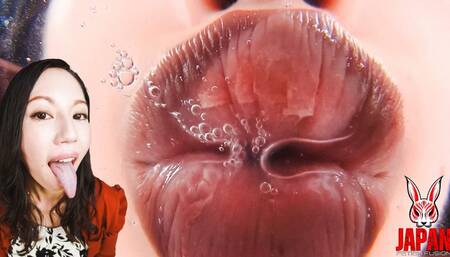 Sensual Tongue Play: Rei TOKUNAGA's Mesmerizing Performance!