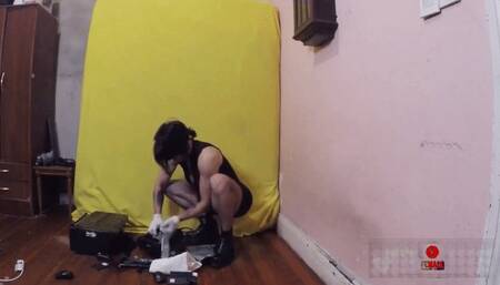 Old destroyed fax machine AVI HD CAM 1