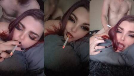 Smoking while getting fucked