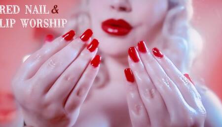 Red Nail & Lip Worship