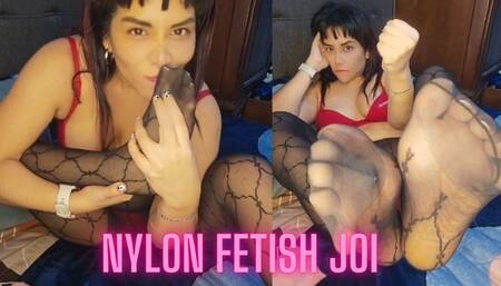Nylon fetish POV
