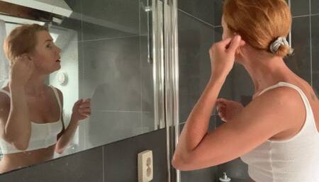 Eating out Lola Belgium in the bathroom