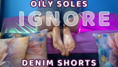 Lady Angela oiled soles and denim soles ignore