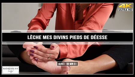Lèche mes divins pieds de Déesse 4K
