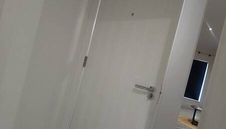 Danni's gets bound and ball gagged by her stalker! Mp4 version