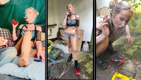 Chain smoking toy car crush with doc martins part 1