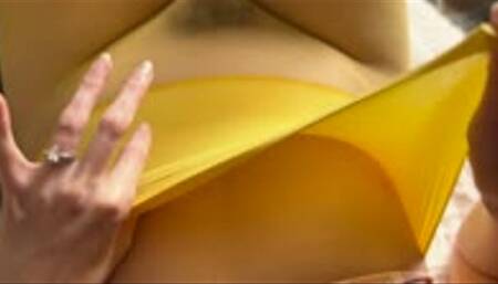 ASMR Close Up Tights Tour - Heist 'The Fifteen' 15D Nylons in Passionfruit