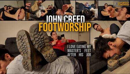 MASTER JOHN CREED | EATING MY MASTER'S FEET AFTER HIS WORKDAY