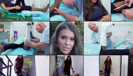 Lia Sprained SLC Cast Application and Crutching (in HD 1920X1080)