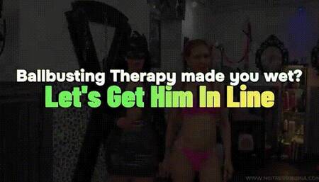 Ballbusting Double Torment Lsn 2 - Let's Get Him In Line