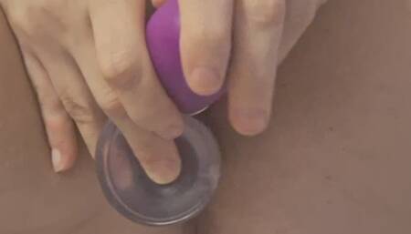 BBW dildo fucking & double pussy penetration DP