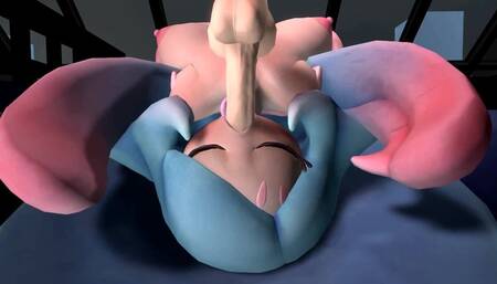Hatterene Upside Down on the Bed - Facefuck