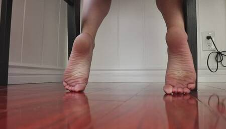 Bored Scrunched Ballerina Soles Ignore You