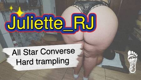 Juliette_RJ All Star Converse Hard Trampling - part 16 - FOR MOBILE DEVICES USERS - FEET HUMILIATION - FACESITTING - TRAMPLING - HARD TRAMPLING - FOOT FETISH - BBW GODDESS - JUMPING AND STOMPING - FACE TRAMPLING - FACESITTING