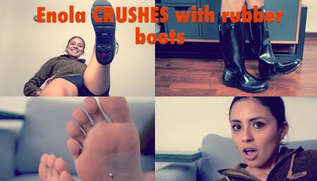 Enola Crushes with Rubber Boots 720