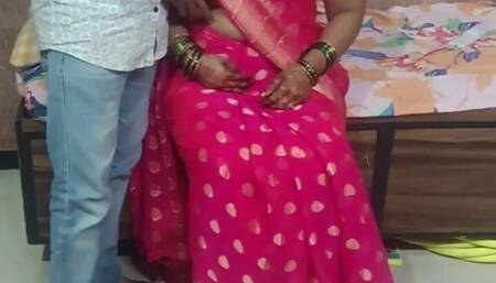 Indian Pink Sadi Wali Bhabhi Fuck Her Boyfriend with Cheating