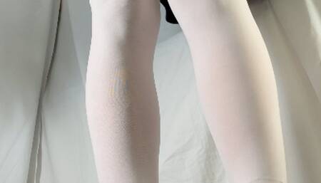 A Shoejob Date with a Schoolgirl - Footjob, CBT and severe Shoejob in white Nylons and Doc Martens - slavecam only - HD