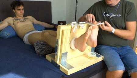 Barefoot ticklish guy Filip