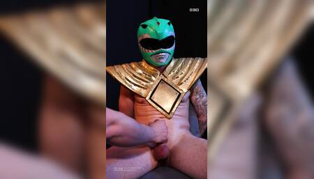 Guy 30 - Edging the Green Power Ranger Until He Covers His Own Face