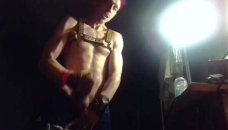 Bustin a Quick Nut in Creepy Tweaker Garage