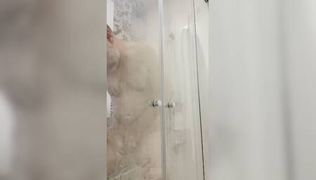 Wet Shower of a Muscular Daddy