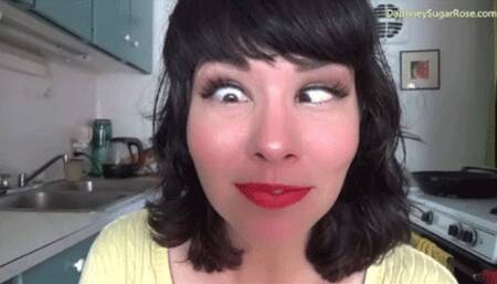 * 854x480p * Serious Silly Face Eye Crossing -Mov