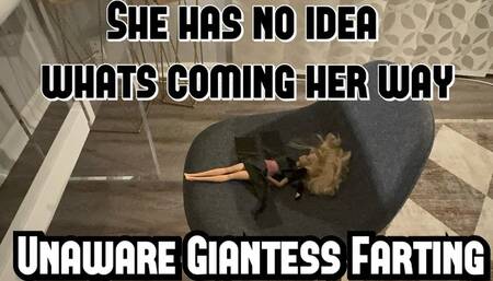 Unaware of the Girl Under My Farting Ass!