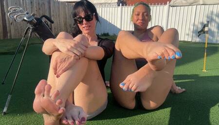 Maroe and Cleo Tease Caddy