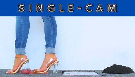 Cum Under My Clear Vacation Heels - Sole Cam - AmbersCBT - 66SC