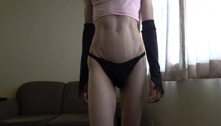Beautiful Trans with Big Cock Cumming 3