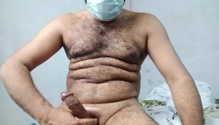 Huge Cumshot of Black Meaty Dick of Raza