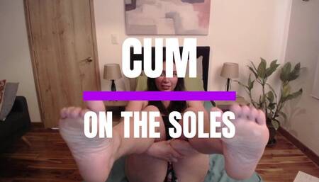 CUM on my soles