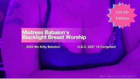 Mistress Babalon's Blacklight Breast Worship SD