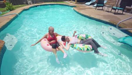 Step-Mom and Step-Daughter Hit the Pool Part II