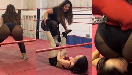 Body scissors, slams, low blows and stink faces