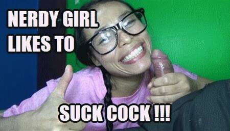 NERDY GIRLS BLOWJOB 240728BB SARAI NERDY GIRL SMILES AND FOCUSES WHILE SUCKING COCK (FULL HD MP4 VERSION)