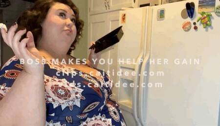 Boss Makes You Help Her Gain