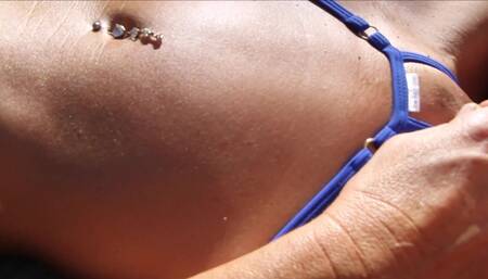 blue crotchless