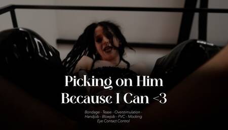 Picking on Him Because I Can