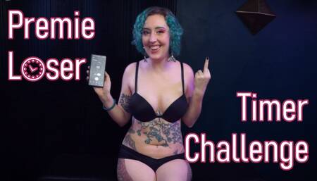 Premie Loser Timer Challenge - Premature Ejaculation Humiliation Femdom POV JOI Game by Miss Faith Rae with Jerk Off Instructions and Cum Countdown - HD 1080p MP4
