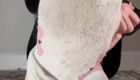 I See You Staring Again Soiled Sock Worship - Goddess Alya dazzles in this foot slave training clip featuring dirty feet, soiled socks, foot worship, moaning, and more